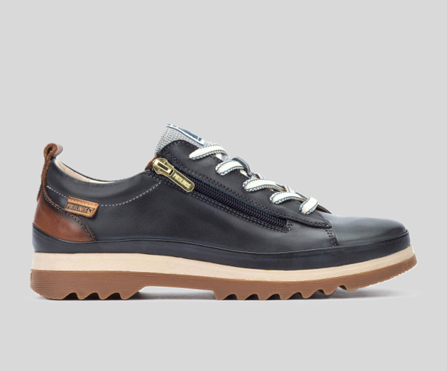 VIGO W3W-6979 NAVY LEATHER SNEAKER