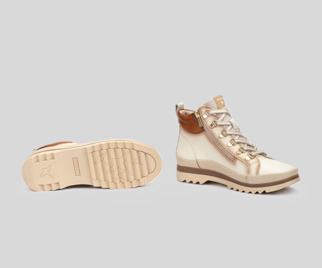 VIGO W3W-8564 CREAM ANKLE BOOTS