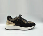 FUGITIVE VALDA BLACK & GOLD SNEAKER