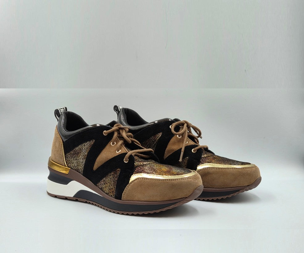 MAMZELLE VOLETA TAN & BLACK SNEAKER