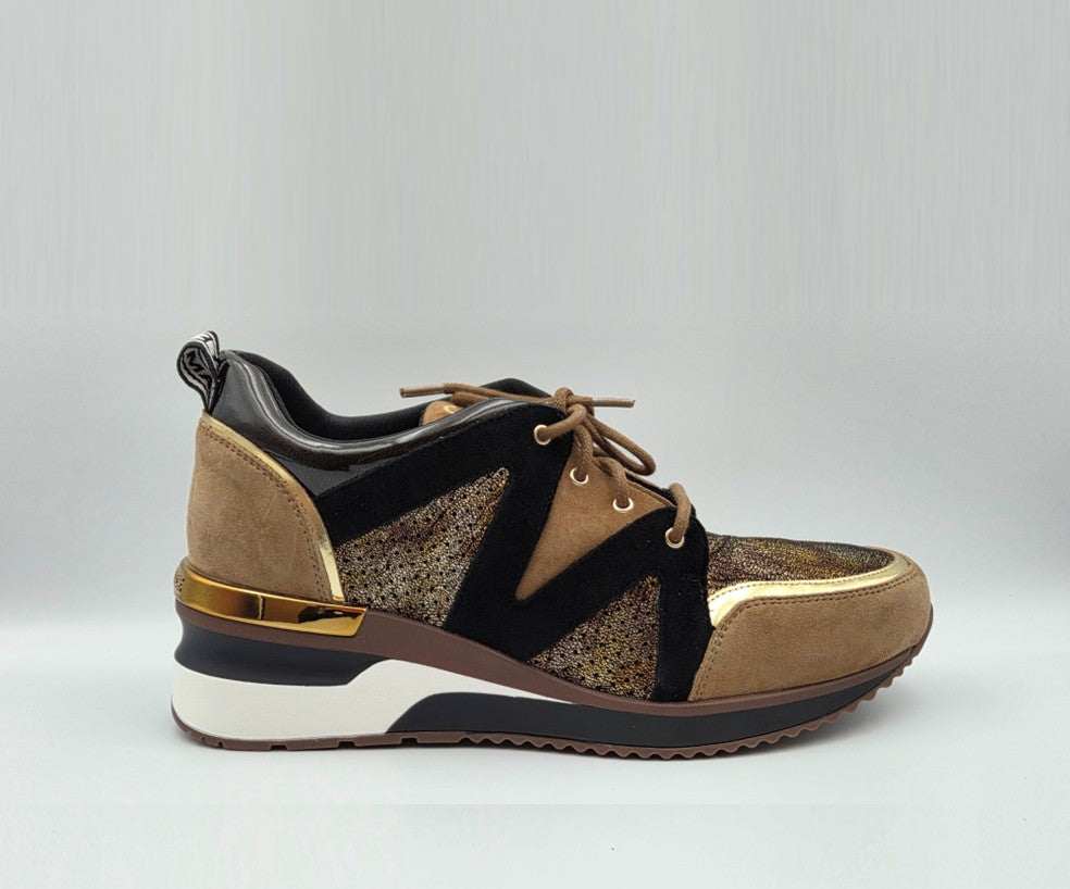 MAMZELLE VOLETA TAN & BLACK SNEAKER