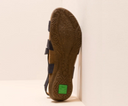 WAKATAUA N5079 NAVY LEATHER SANDALS