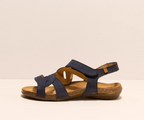 WAKATAUA N5079 NAVY LEATHER SANDALS