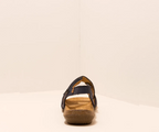WAKATAUA N5079 NAVY LEATHER SANDALS