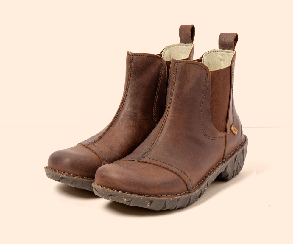 YGGDRASIL N158 BROWN CHELSEA STYLE BOOT