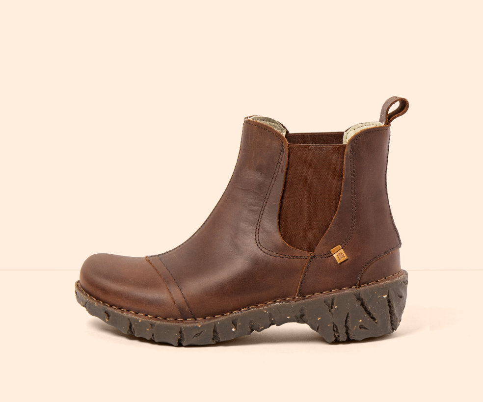 YGGDRASIL N158 BROWN CHELSEA STYLE BOOT