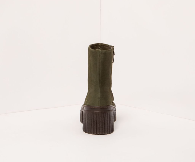 YORK 1374 KHAKI NUBUCK ANKLE BOOTS