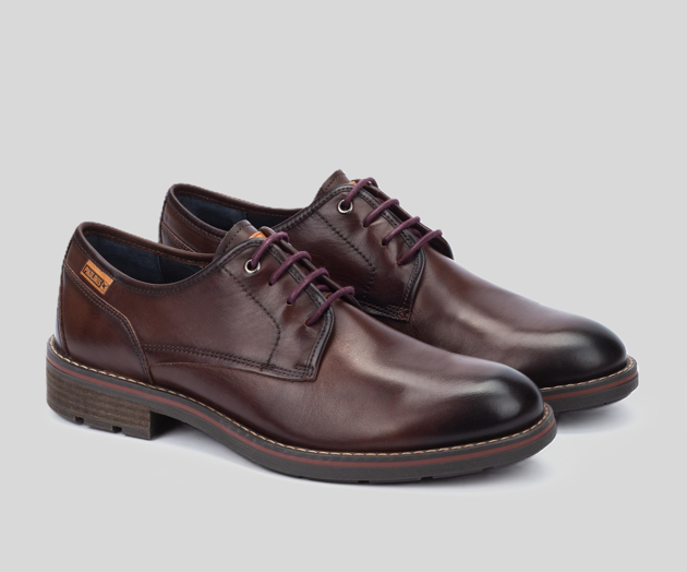 YORK M2M-4178 MEN'S DARK BROWN LEATHER DRESS SHOE