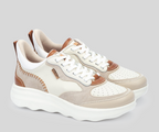 ZAHARA W1D-6557 CREAM LEATHER SNEAKERS