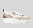 ZAHARA W1D-6557 CREAM LEATHER SNEAKERS