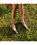 RAS SHOES SAMPLE - LIRIO 8120 BLACK LEATHER SLINGBACK