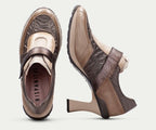SAIGON HI254350 GRAY HEELED SNEAKER BOOT