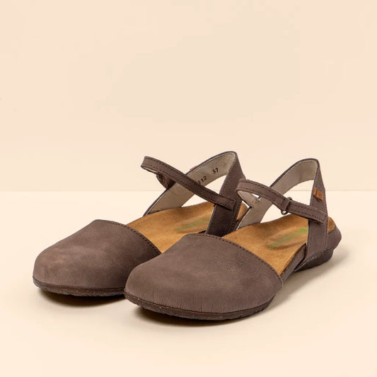 EL NATURALISTA WAKATAUA N412 BROWN LEATHER SANDALS