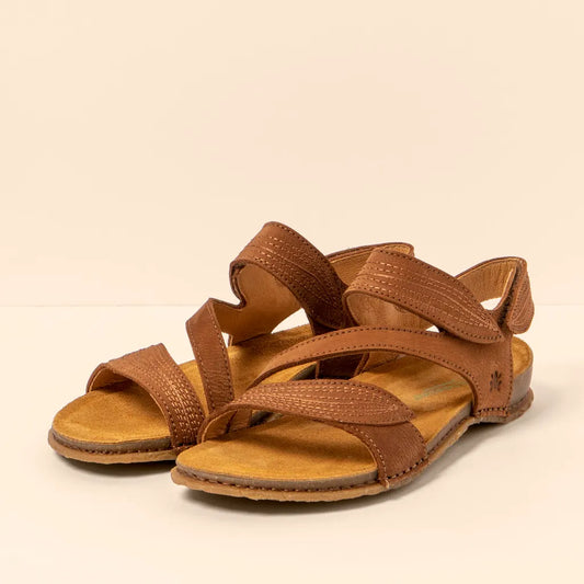 EL NATURALISTA PANGLAO N5810 BROWN LEATHER SANDALS